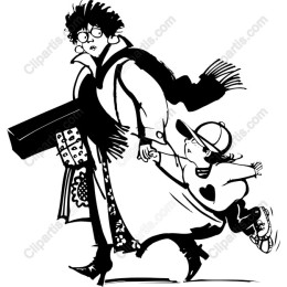 Whimsical Parent and Child
