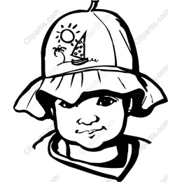 Charming Child in Sun Hat