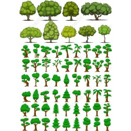  Tree Clipart Bundle: