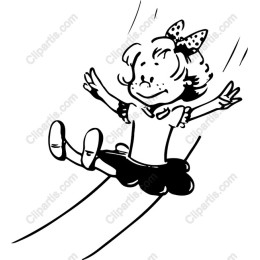 Playful Girl on Slide