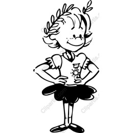 Cheerful Girl in Tutu