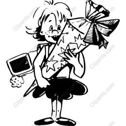 Joyful Child Holding Gift