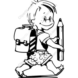 Happy Child with Pencil