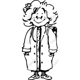 Whimsical Curly-Haired Character