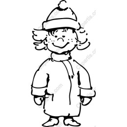 Cheerful Winter Child