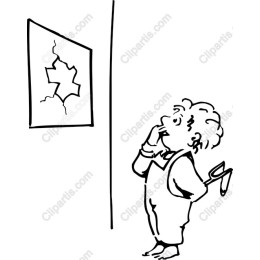 Whimsical Child and Cracked Frame