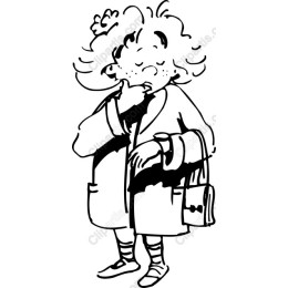 Whimsical Curly Haired Character