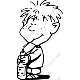 Charming Boy with Drink