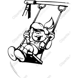 Playful Swinging Child