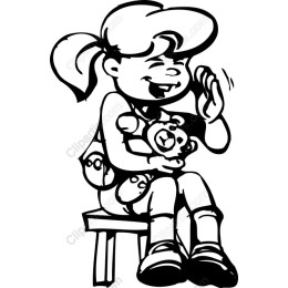Charming Teddy Bear Girl