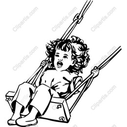 Charming Swinging Child