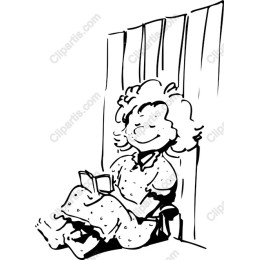 Whimsical Girl Reading