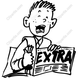 Cheerful Newspaper Boy