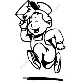 Joyful Cartoon Boy