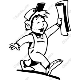 Joyful Boy with Scroll