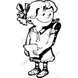 Cheerful Schoolgirl