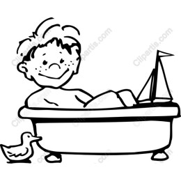 Bath Time Bliss - Child and Duck