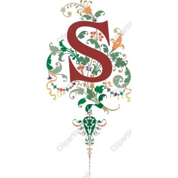 Elegant Ornate Letter Floral