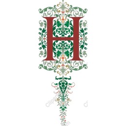 Majestic Ornamental Letter H