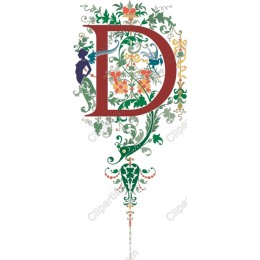 Ornate Letter D