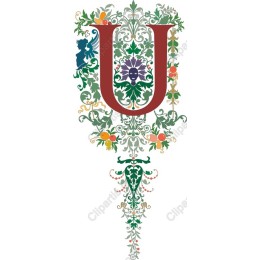 Ornate Letter U