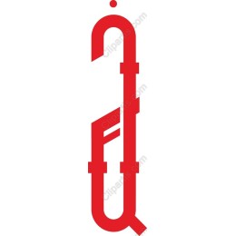 Abstract Red Music Instrument