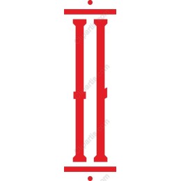 Red Double Pillars