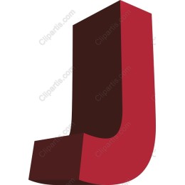 Three-Dimensional Letter J