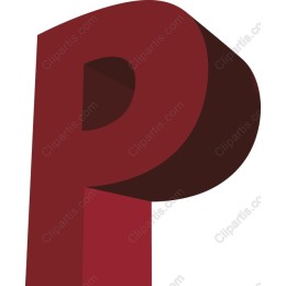 3D Letter P