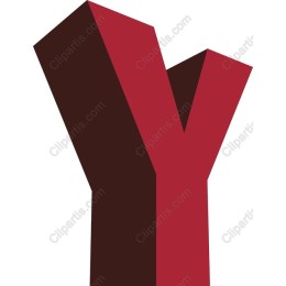 3D Letter Y - Bold