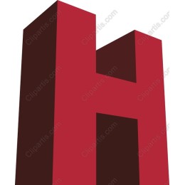 3D Letter H