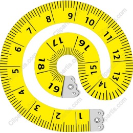 Spiral Yellow Tape Measure