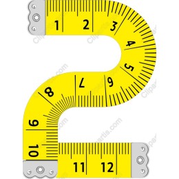  Measuring Tape Clipart - Yellow