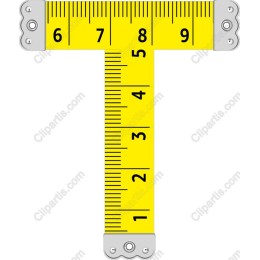 T-Shaped Yellow Measuring Tape