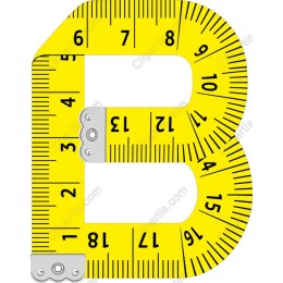 Measuring Tape Letter B
