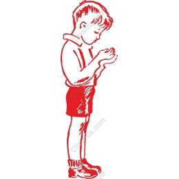 Contemplative Young Boy