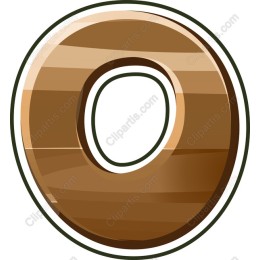 Brown Wooden Letter O