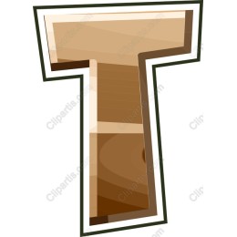 Wooden Letter T