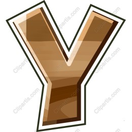 Wooden Letter Y