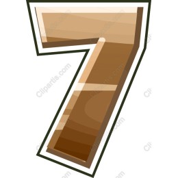 Wooden Number 7