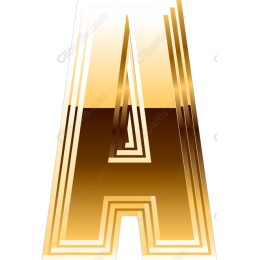 Gold Letter A