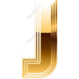 Golden Letter J