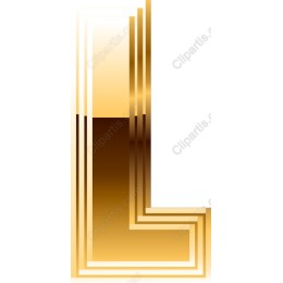 Gold Layered Letter L
