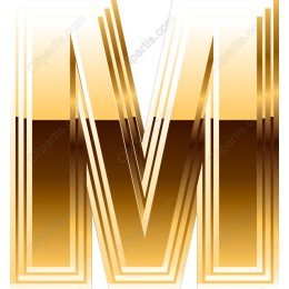 Golden Letter M