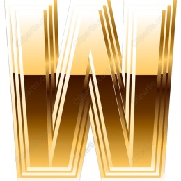 Golden Letter W
