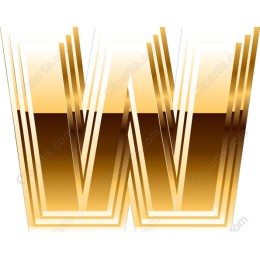 Gold Letter W