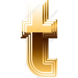 Luxurious Golden T