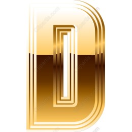 Golden Letter D