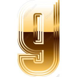 Gold Number 9 in and
