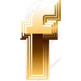 Gold Facebook Logo